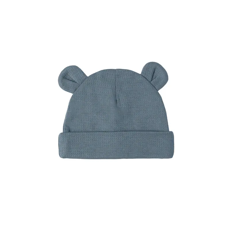 Baby Bear Beanie in Ocean by Quincy Mae