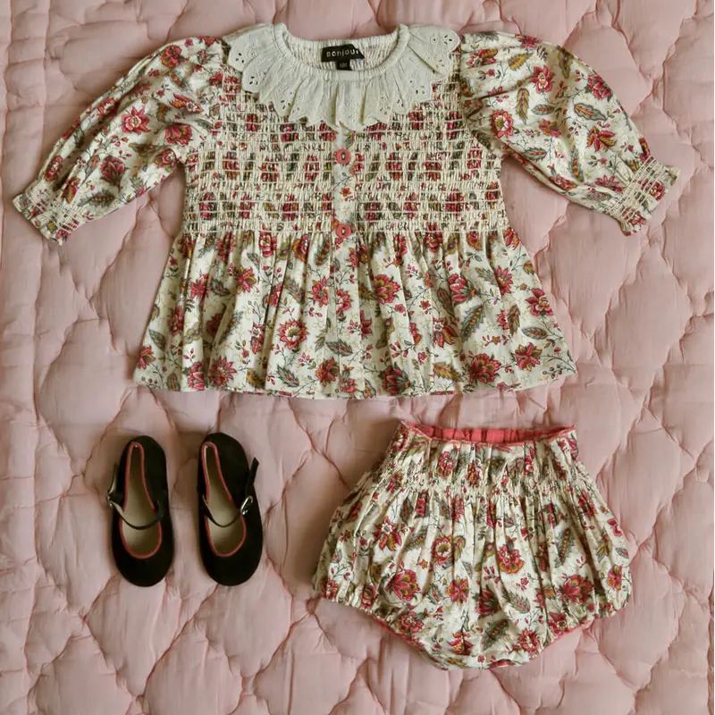 Baby Set in Aligne Print by Bonjour