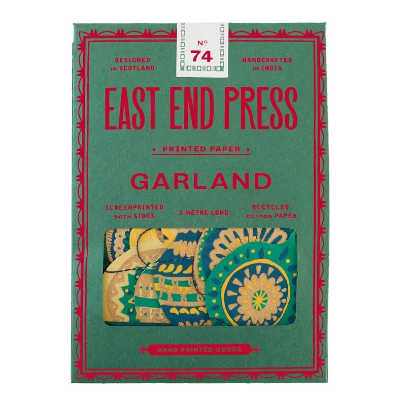 Christmas Ornaments Paper Garland by East End Press