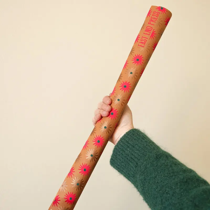 Copper Bloom Gift Wrap by East End Press