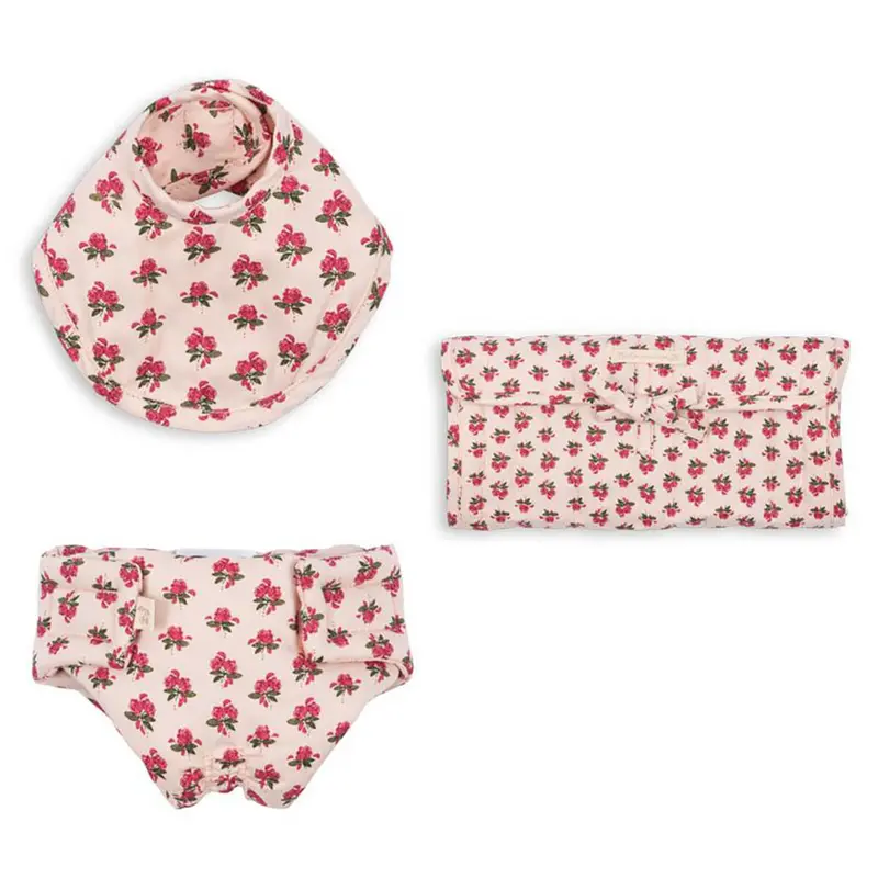 Doll Nursery Set in Rosie Rose by Konges Sljd