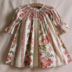 Dress in Jacqueline Border Print by Bonjour