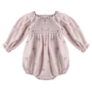 Eden Romper in Bows by Quincy Mae