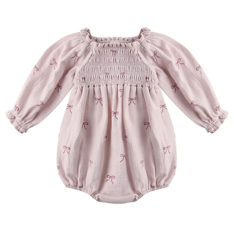 Eden Romper in Bows by Quincy Mae