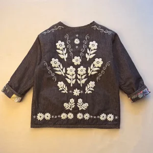 EXCLUSIVE Denim Jacket in Black by Bonjour