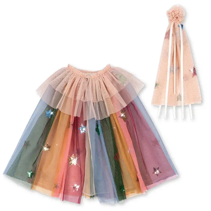 Glitter Rainbow Costume in Evening Sand by Konges Sljd