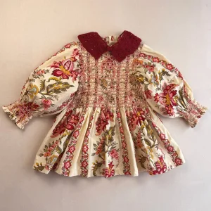 Handsmock Blouse in Jacqueline Flowers by Bonjour