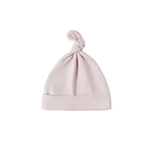 Knotted Baby Hat in Lilac by Quincy Mae