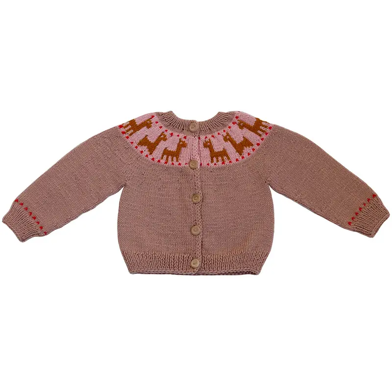 Lama Cardigan in Rose Quartz by Kalinka