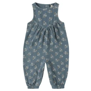 Maisie Overall in Blue Floral by Quincy Mae