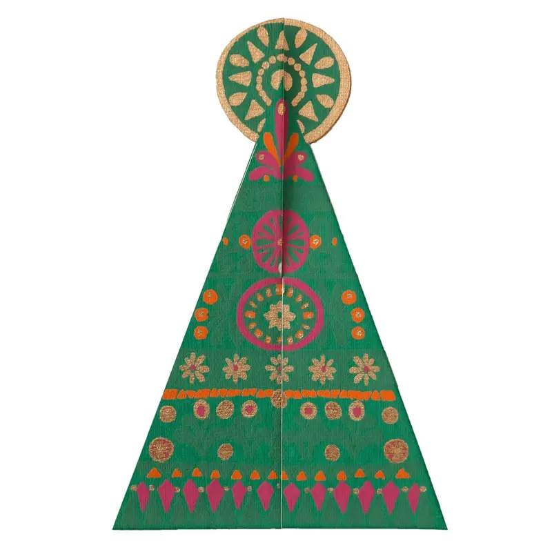 Patterned Tree Greetings Card by East End Press