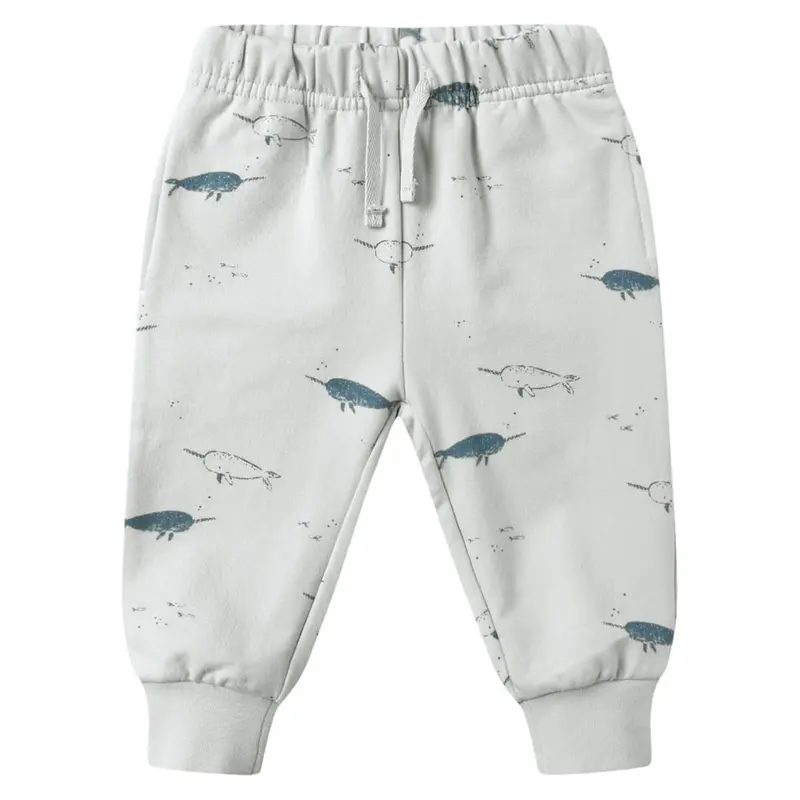 Relaxed Sweatpant in Narwhals by Quincy Mae