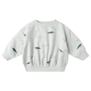Relaxed Sweatshirt in Narwhals by Quincy Mae