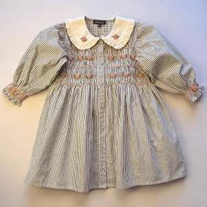 Romantic Tunique Dress in Black Stripes by Bonjour