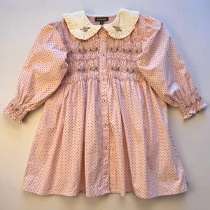 Romantic Tunique Dress in Pink Dots by Bonjour