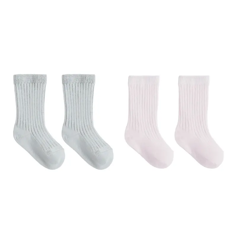 Socks Set in Ice Blue / Lilac by Quincy Mae