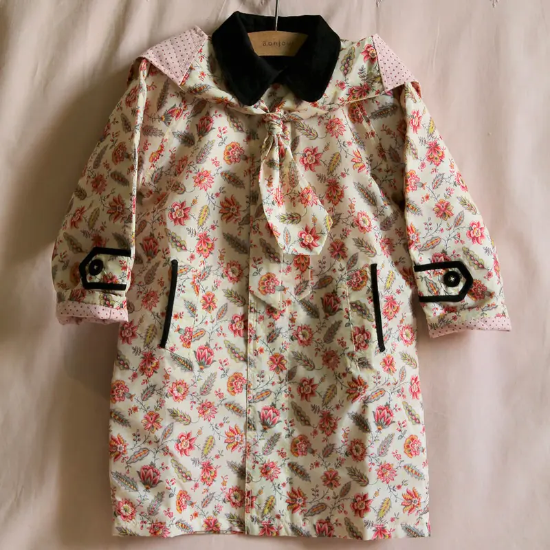 Waterproof Trenchcoat in Aline Print by Bonjour