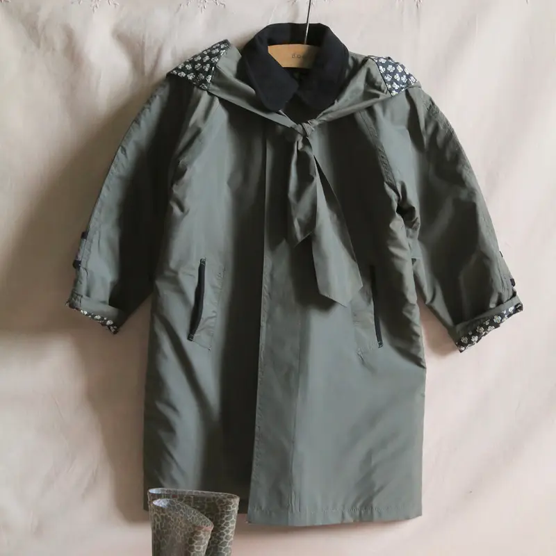 Waterproof Trenchcoat in Khaki Green by Bonjour