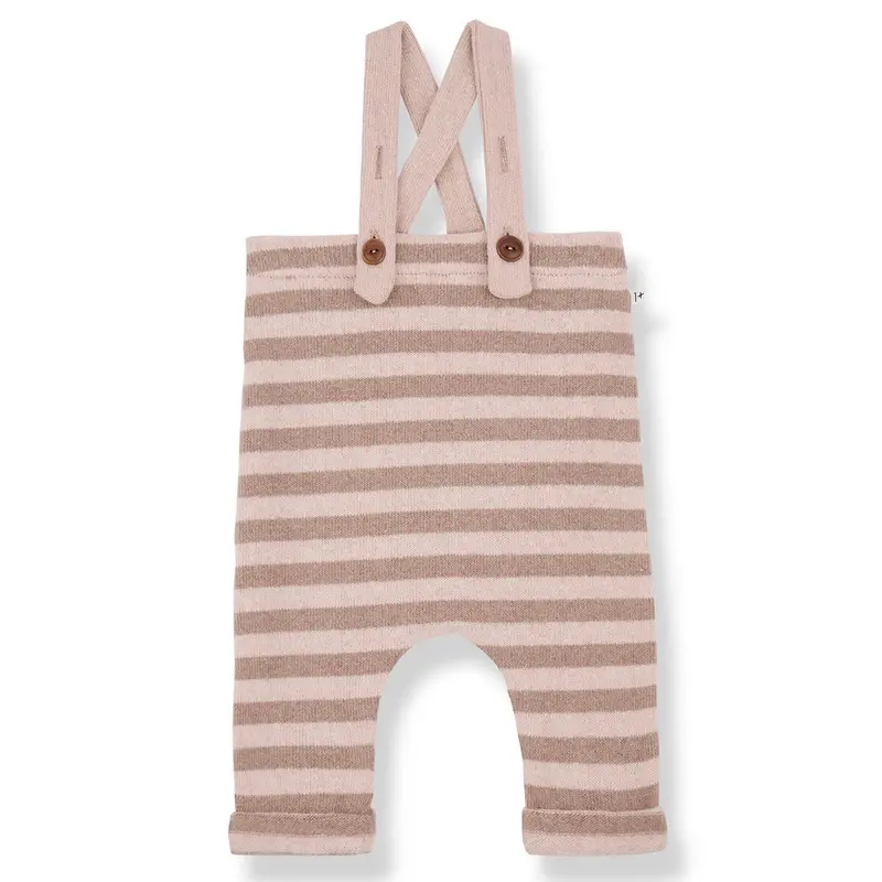 Bertran Dungarees in Nude by 1+ in the Family