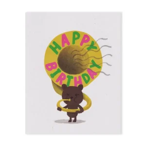 Birthday Blast Mini Greetings Card by Lisa Jones Studio