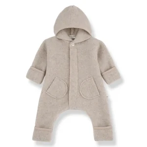 Bjorn Hooded Jumpsuit in Beige by 1+ in the Family lol