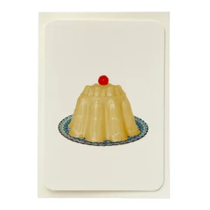 Custard Cream Blancmange Greetings Card by Canonbury Press