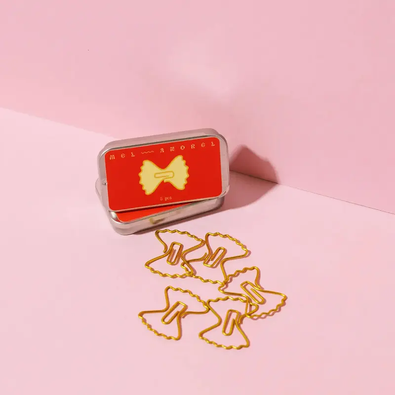 Farfalle Pasta Paper Clips by Mel Andrel
