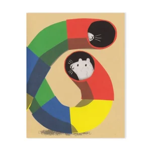 Hamster Tubes Mini Greetings Card by Lisa Jones Studio