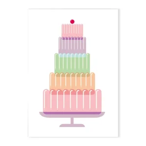 Jelly Birthday Greetings Card by Dicky Bird