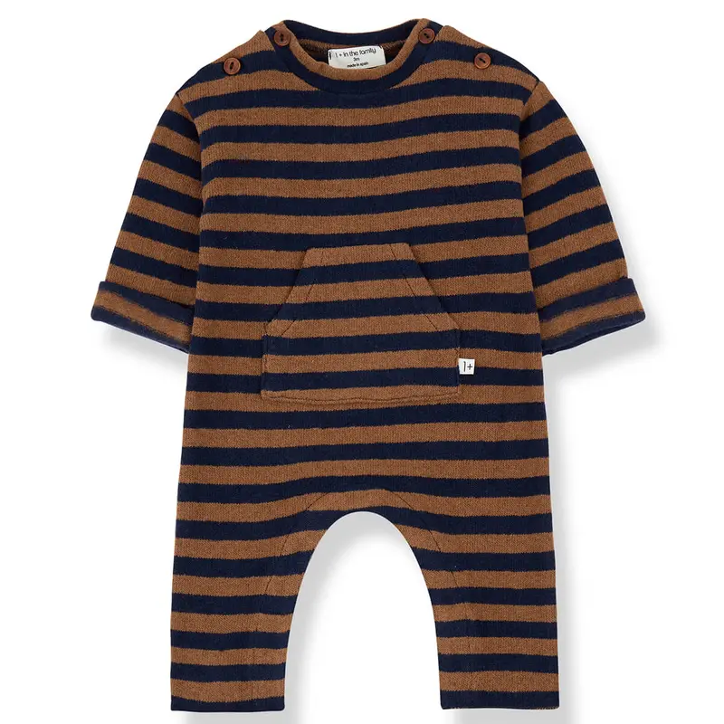 Jofre Onesie in Castagna by 1+ in the Family