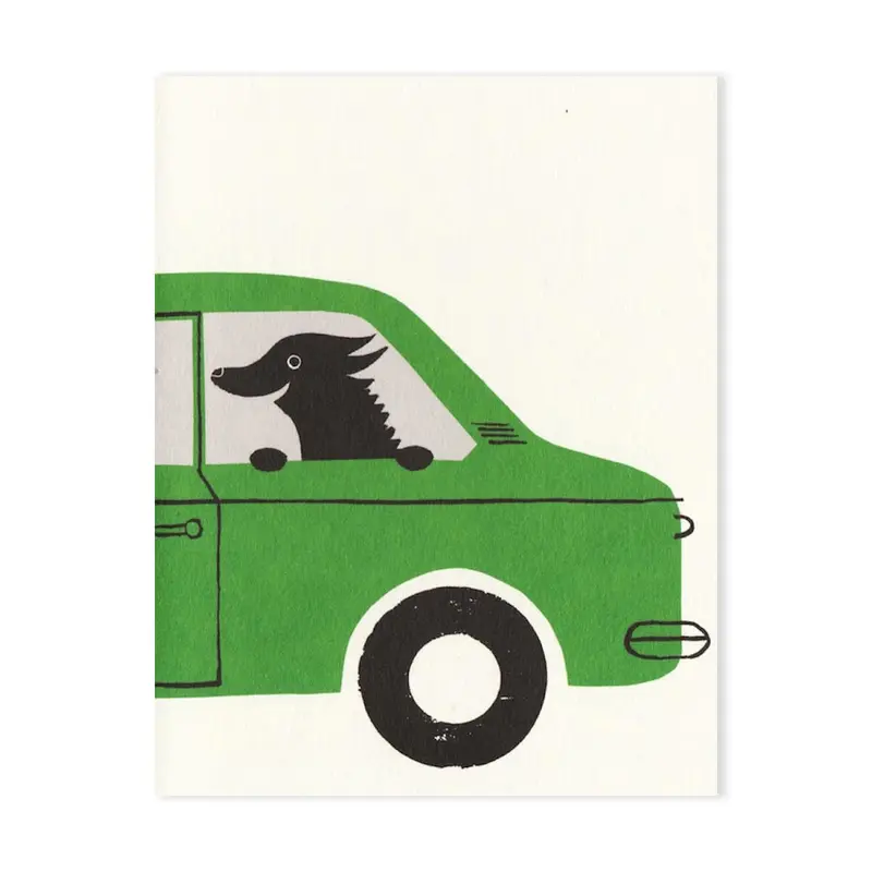 Joy Rider Mini Greetings Card by Lisa Jones Studio