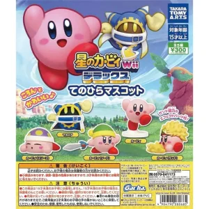 Kirby's Dreamland Wii Deluxe Tenohira Mascot Gachapon Capsule Collectible by Takara Tomy