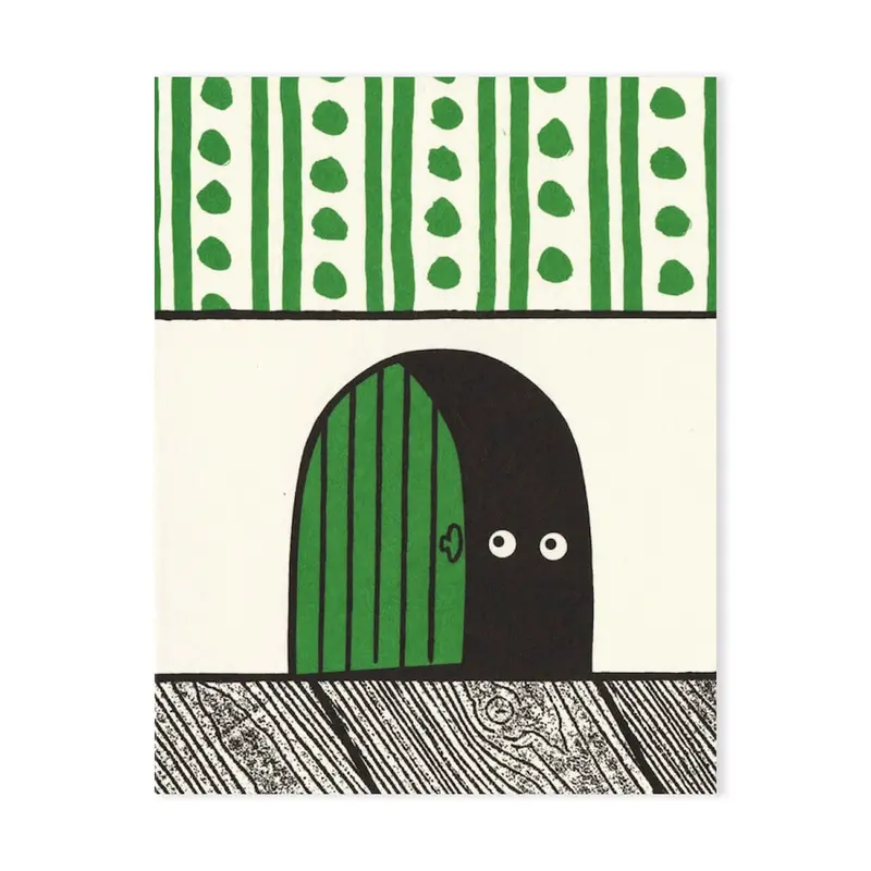 Mouse House Mini Greetings Card by Lisa Jones Studio