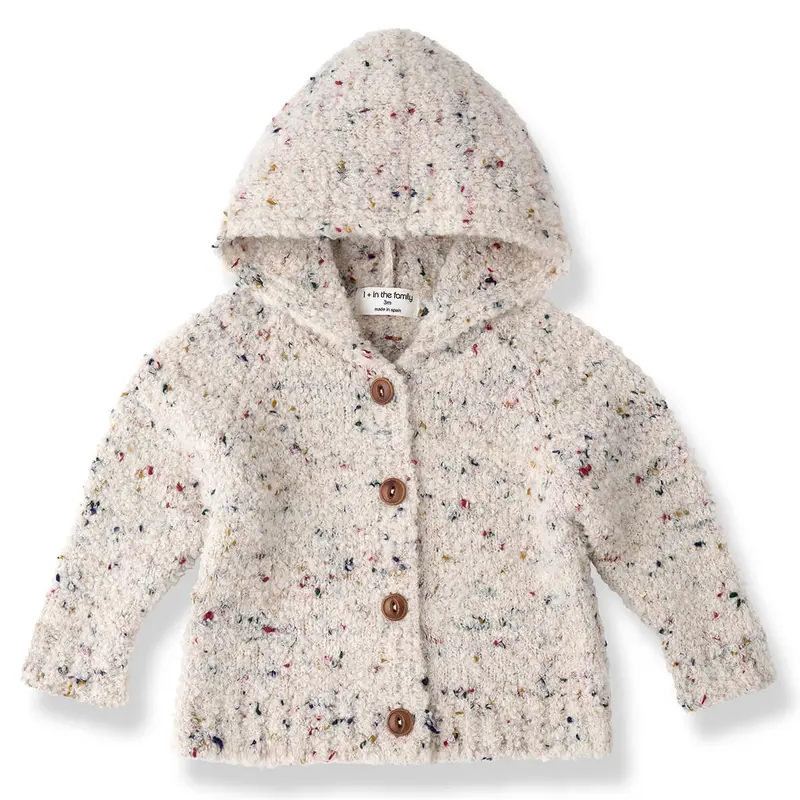 Nikolai Hooded Cardigan in Rice by 1+ in the Family
