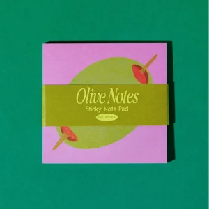 Olive Sticky Notes by Mel Andrel