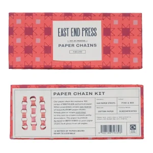 Paper Chain Kit in Pink and Red by East End Press