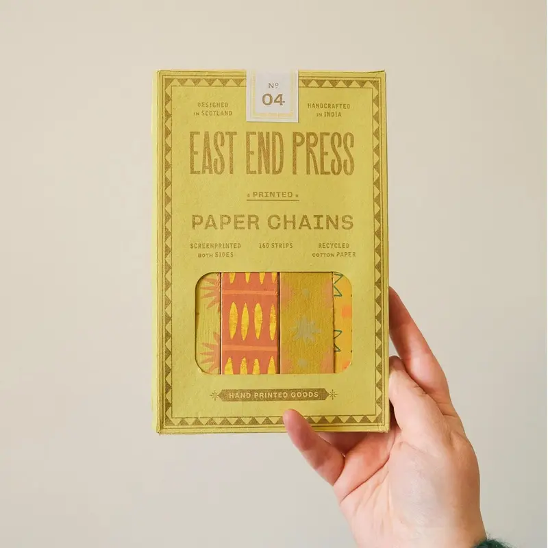 Paper Chain Kit in Yellow and Green by East End Press