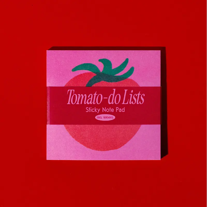 Tomato-Do List Sticky Notes by Mel Andrel