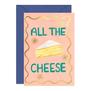 All The Cheese Greetings Card by Ickaprint