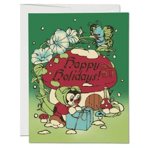 Bugs Holiday Christmas Greetings Card by Red Cap Cards