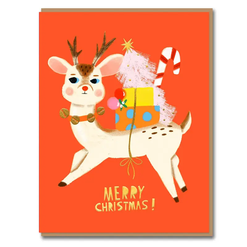 Christmas Delivery Greetings Card by Carolyn Suzuki for 1973