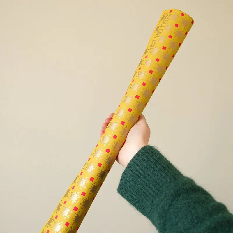 Christmas Quilt Gift Wrap by East End Press