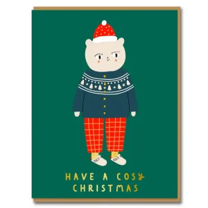Cosy Christmas Greetings Card by Aless Baylis for 1973