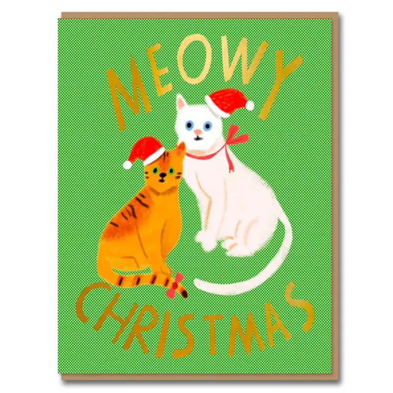 Crimbo Kittens Christmas Greetings Card by Carolyn Suzuki for 1973