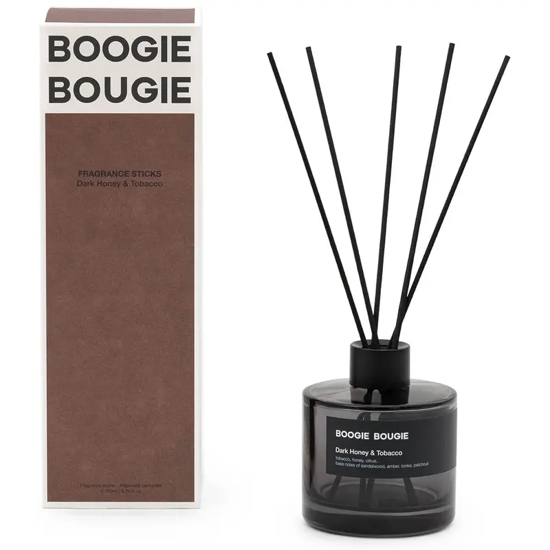 Dark Honey & Tobacco Fragrance Sticks by Boogie Bougie