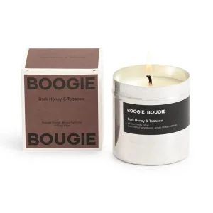 Dark Honey & Tobacco Fragranced Candle by Boogie Bougie