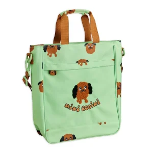 Doggies AOP Complimentary Bag in Green by Mini Rodini