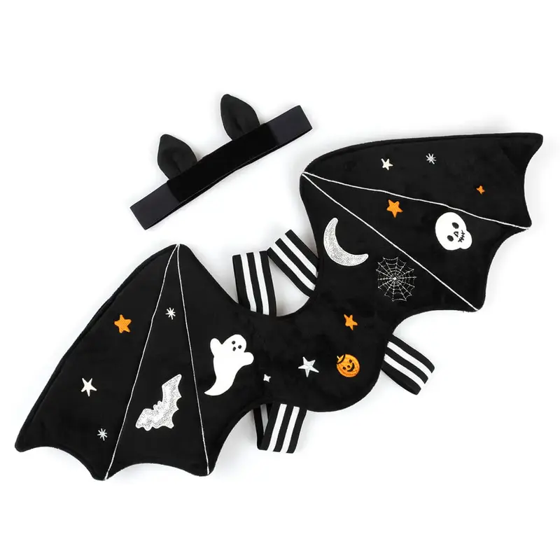 Embroidered Bat Wings Costume by Meri Meri