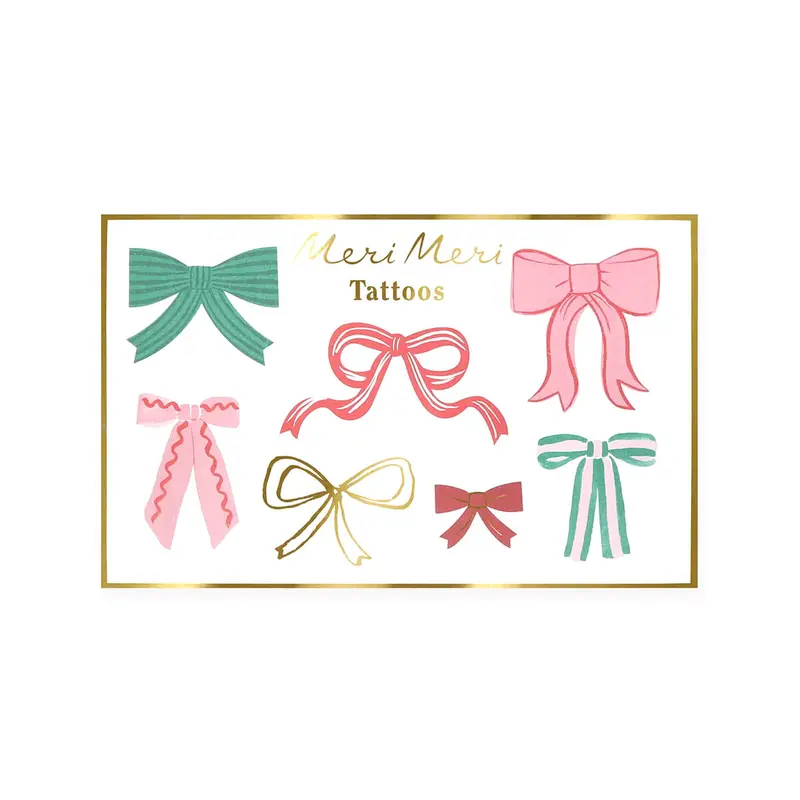 Festive Bows Tattoos by Meri Meri