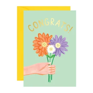 Flower Baby Greetings Card by Ickaprint